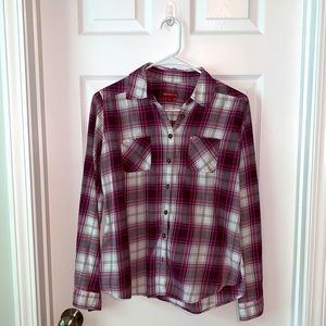 Merona plaid button up